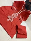 Ff Ak Pure Dhabu Cotton Handwork Co Ord Set
